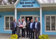 BAŞKAN TARHAN VE YÖNETİMİ YENİ SEÇİLEN MUHTARLARA HAYIRLI OLSUN ZİYARETİNDE BULUNDU
